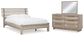 Hasbrick Queen Panel Bed with Mirrored Dresser