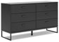 Ashley Express - Socalle Twin Panel Platform Bed with Dresser, Chest and 2 Nightstands