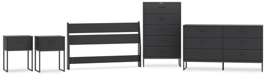 Ashley Express - Socalle Full Panel Headboard with Dresser, Chest and 2 Nightstands