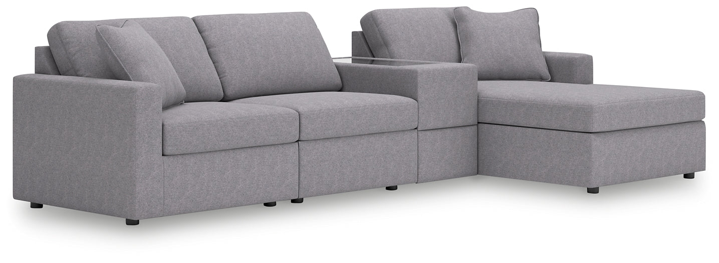 Modmax 4-Piece Sectional with Chaise and Storage Console