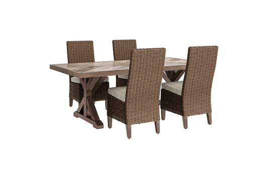 Beachcroft Outdoor Dining Table and 4 Chairs