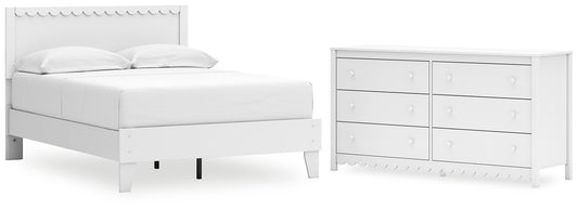 Ashley Express - Hallityn Full Panel Platform Bed with Dresser