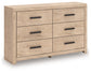 Sanginlane Six Drawer Dresser