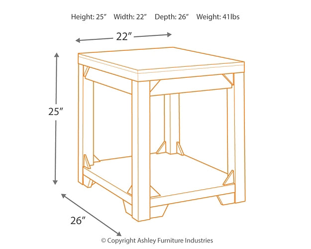 Ashley Express - Fregine Rectangular End Table